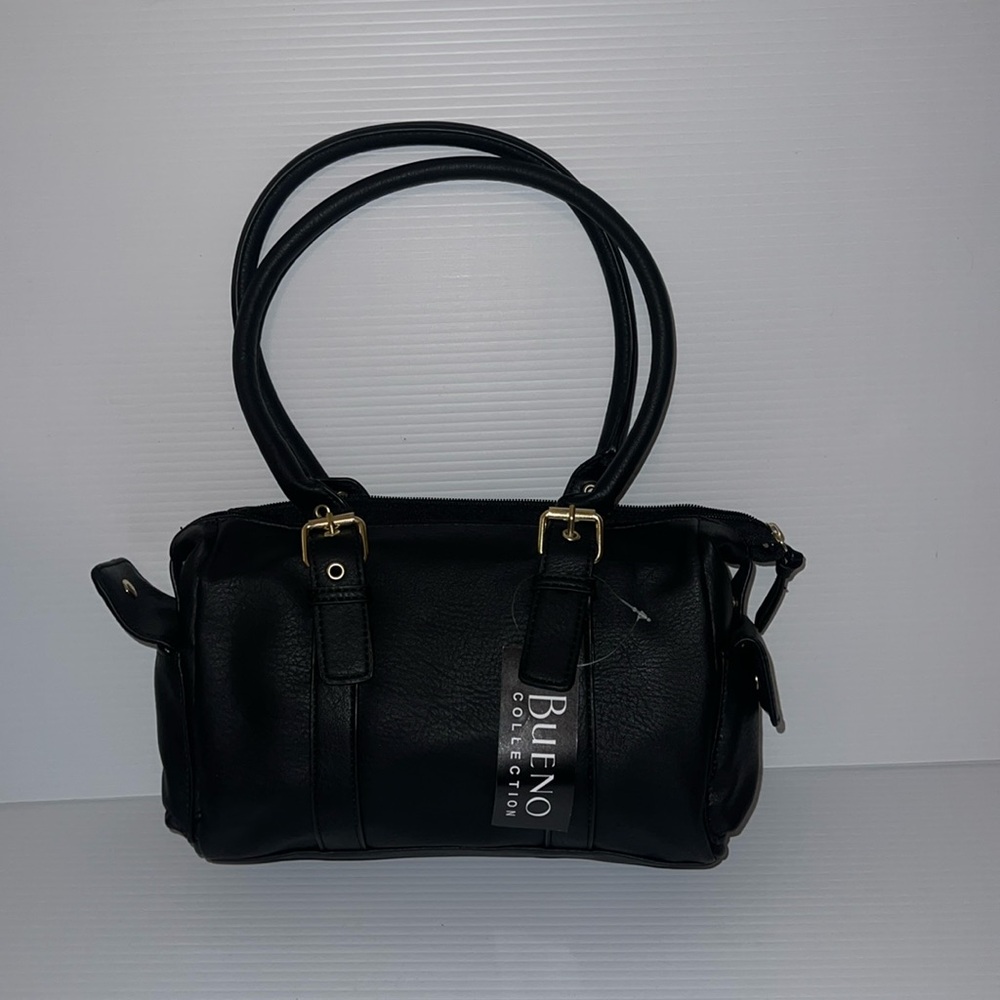 Bueno Black Leather Handbag